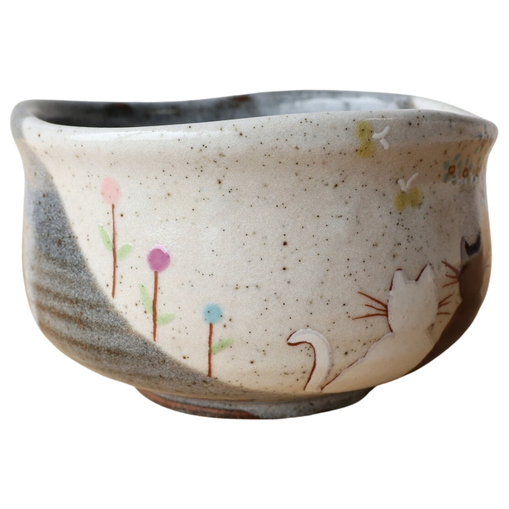 Kutani Ware Hidamari Sunny Day Japanese Matcha Bowl