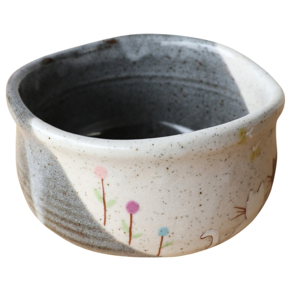 Kutani Ware Hidamari Sunny Day Japanese Matcha Bowl