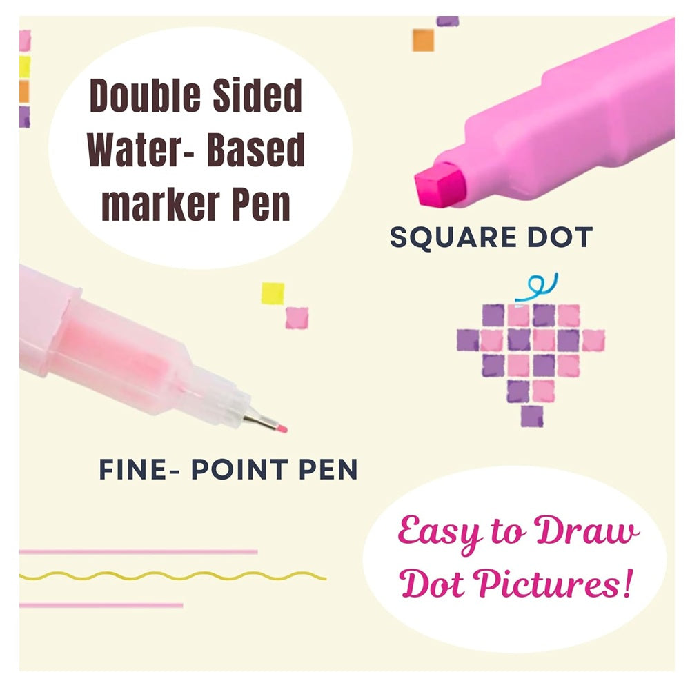 SUN-STAR DotEPen Double Sided Water Based Marker Pen - A