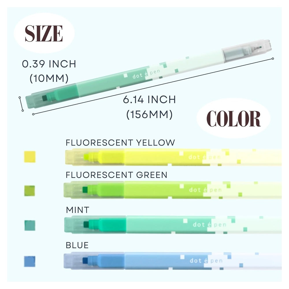 SUN-STAR DotEPen Double Sided Water Based Marker Pen - B
