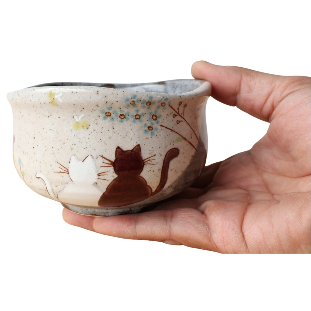 Kutani Ware Hidamari Sunny Day Japanese Matcha Bowl