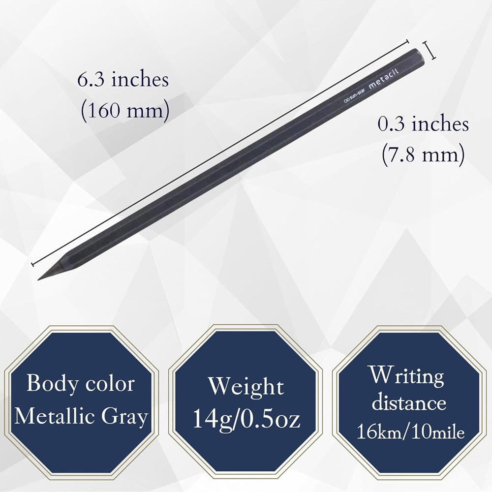 SUN-STAR Metacil Metal Pencil - Navy Blue