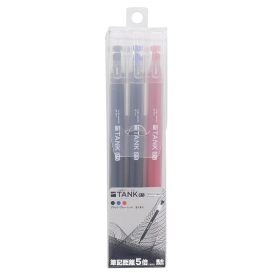 SUN-STAR Tank Liquid Gel Pen Set of 3